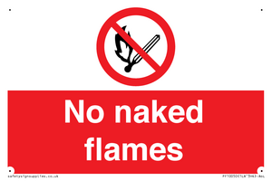 No naked flames